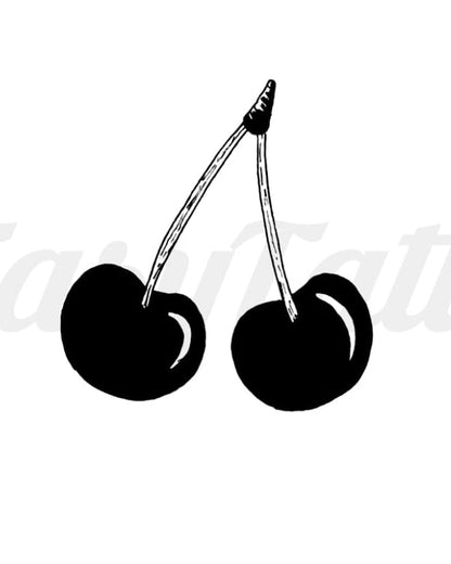 Cherry Lady (Temporary tattoo)