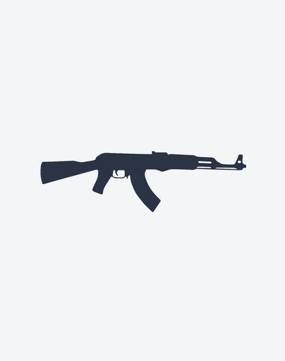 AK47 - (Temp TaTToo) 6x3 Inches