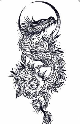 Spirit Dragon - Semi-Permanent Tattoo