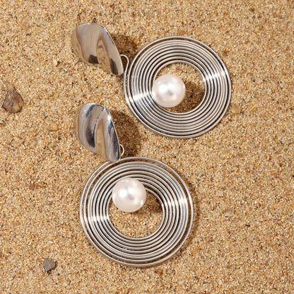 Aster Luxury Gold Silver Earring