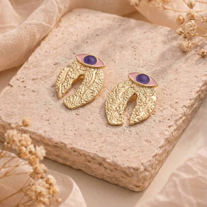 Eyes of Gold Earrings