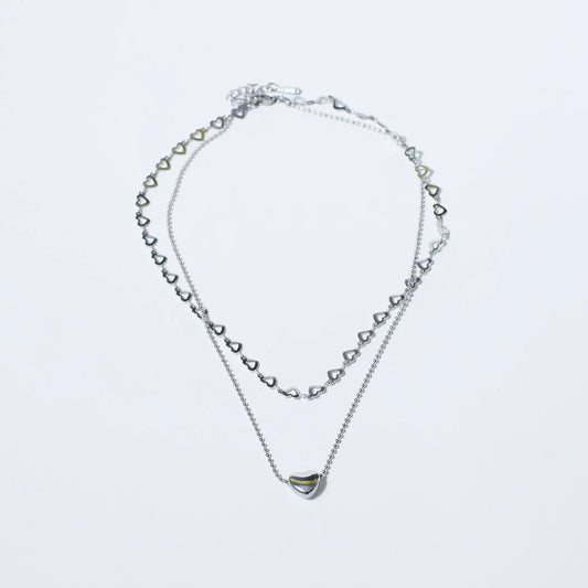 Falling In Love Silver Necklace