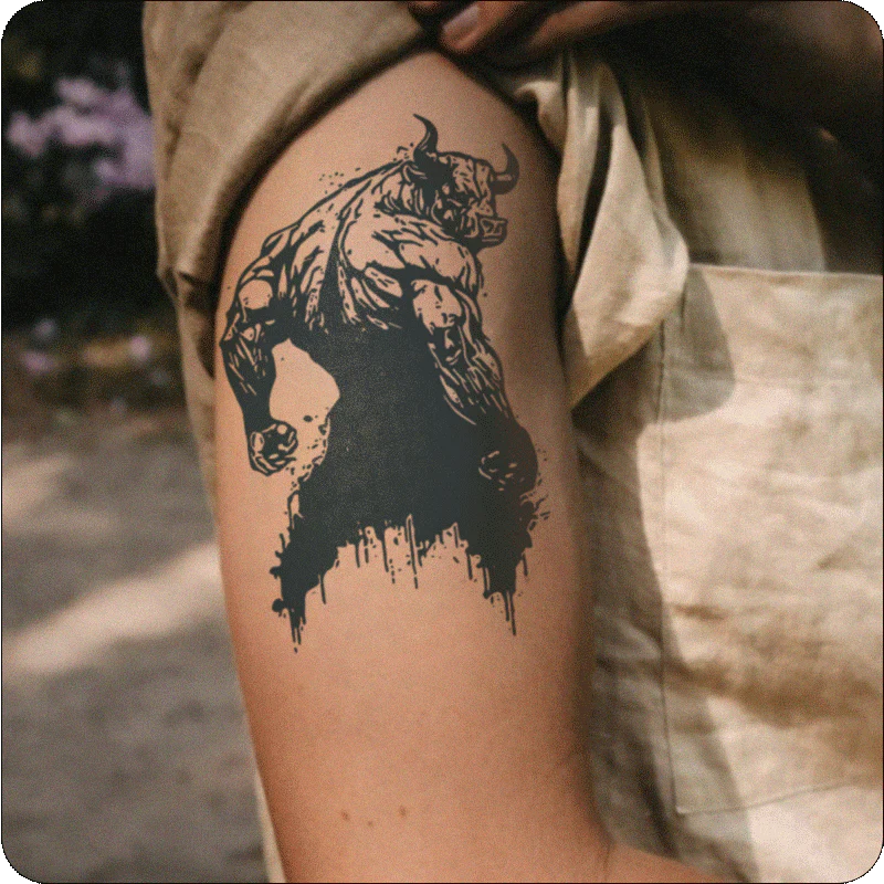 Market Maverick Bull tattoo