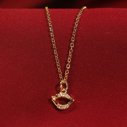 Lover's Kiss Charm Necklace