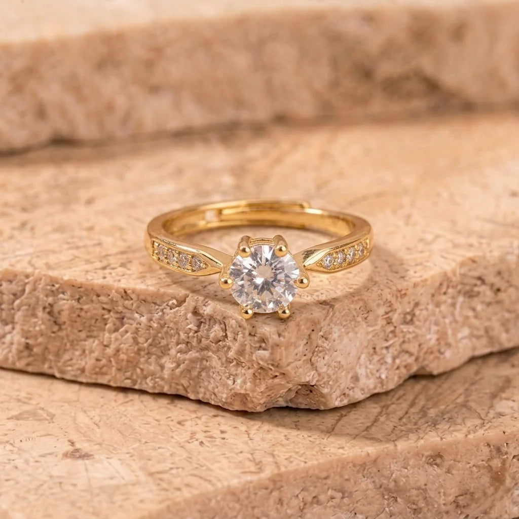 Gold-Tone Engagement Ring