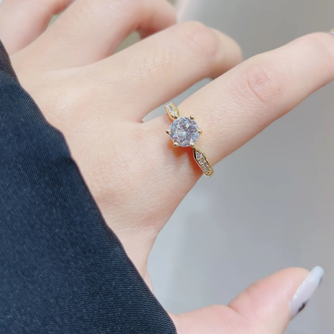 Gold-Tone Engagement Ring