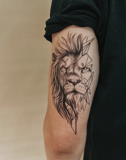Lion - Temporary Tattoo