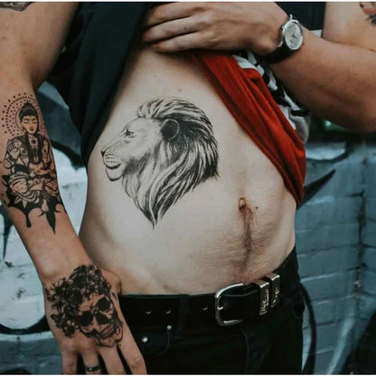 Majestic Lion - Temp Tattoo