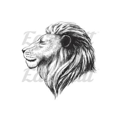 Majestic Lion - Temp Tattoo