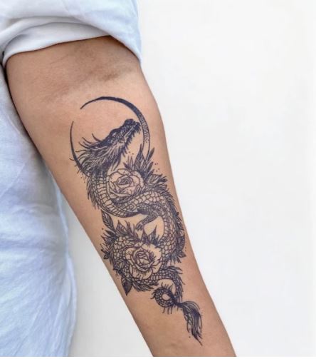 Spirit Dragon - Semi-Permanent Tattoo